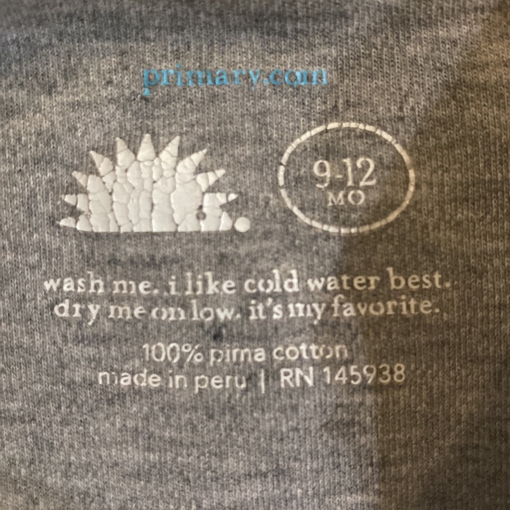 Primary.com onesie size 9-12 months - Picture 2 of 2